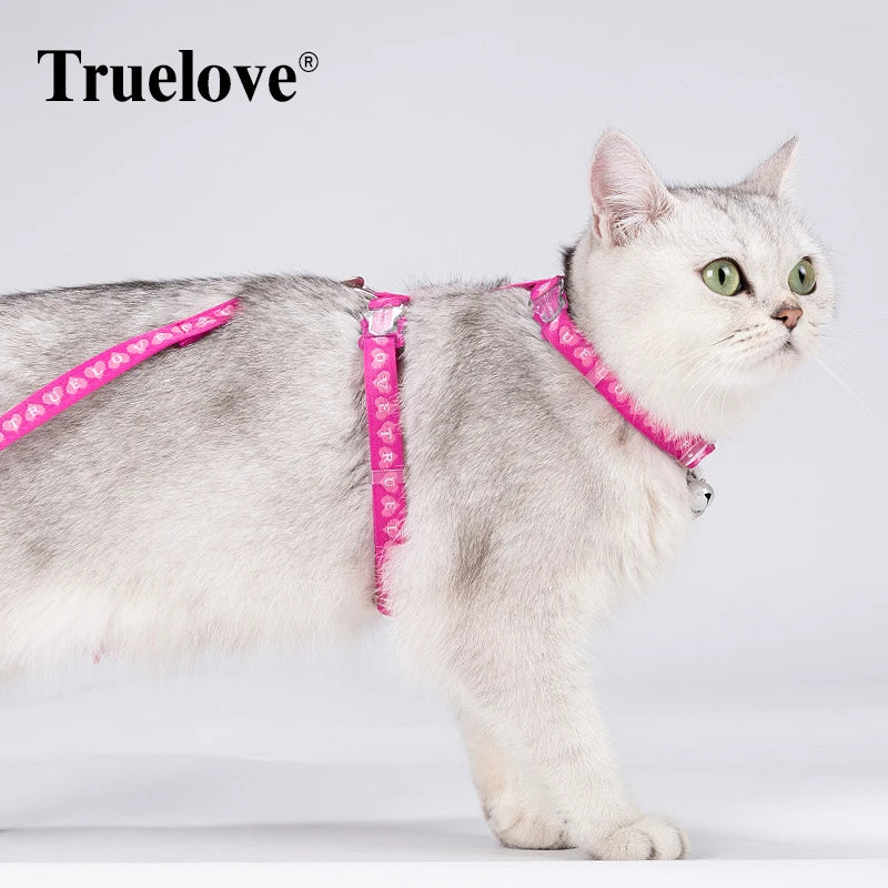 Truelove Pet Cat H-Shape Harness+Leash Set