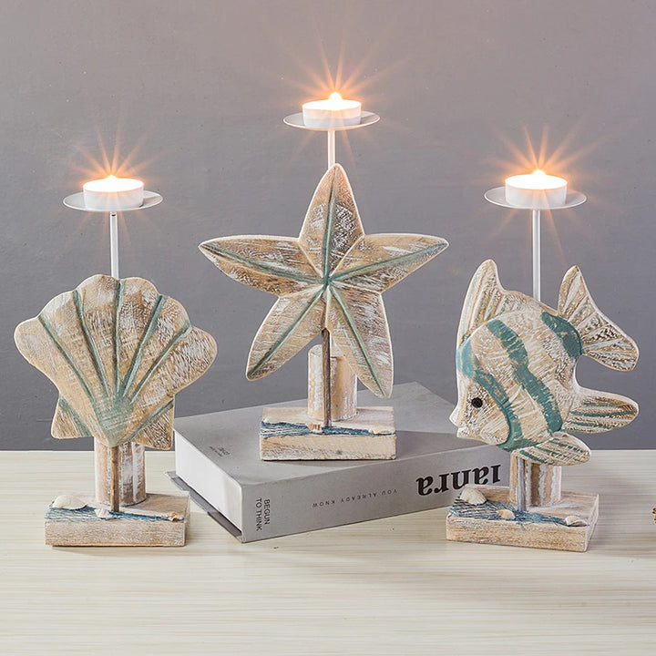 Mediterranean Style Fish-shaped Candlestick