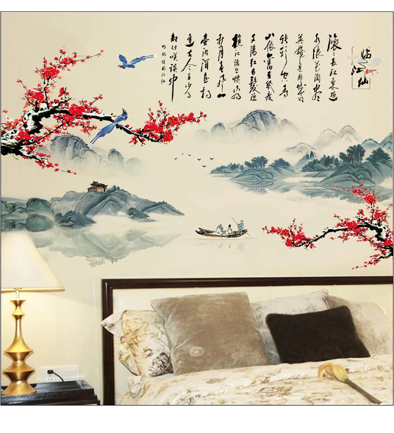 Chinese Style Wall Decor Flower Home Decor`
