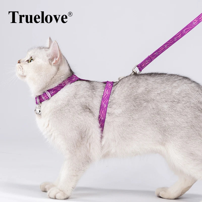 Truelove Pet Cat H-Shape Harness+Leash Set