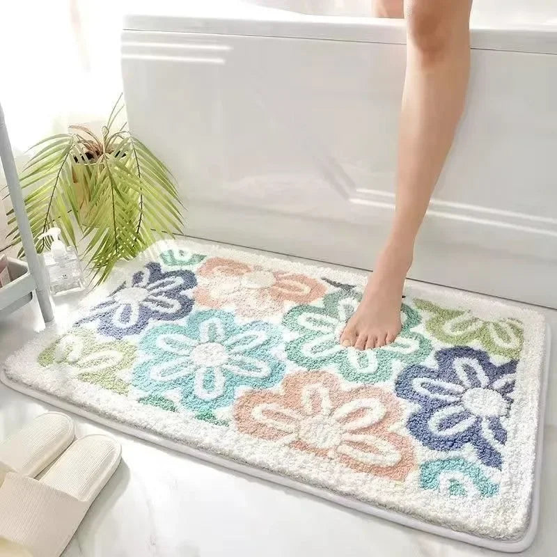 1pc 40*60cm Cute Flower Bathroom Rug