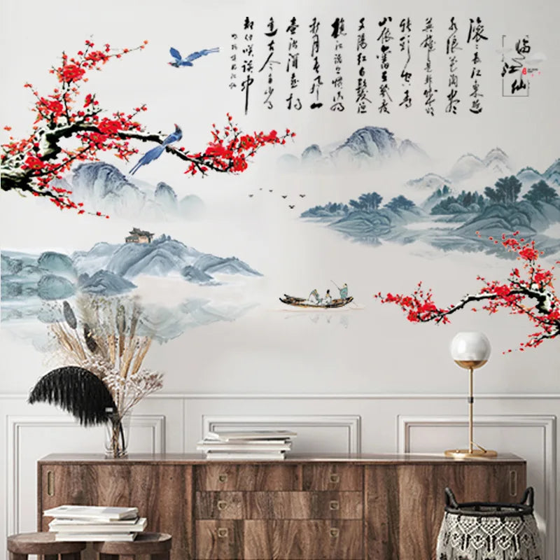 Chinese Style Wall Decor Flower Home Decor`