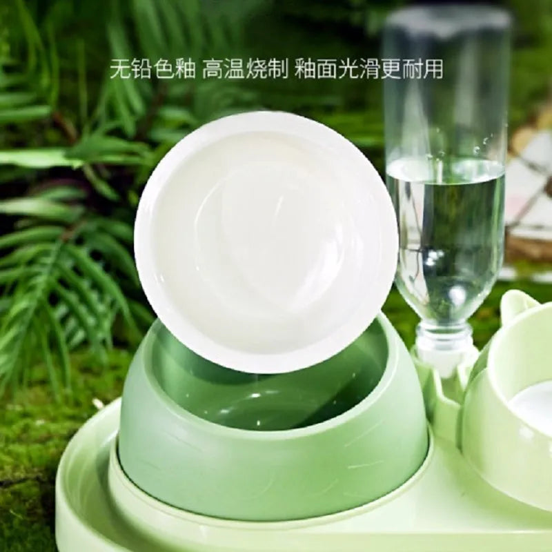 OUZEY-Stainless Steel Food Bowl for Cat