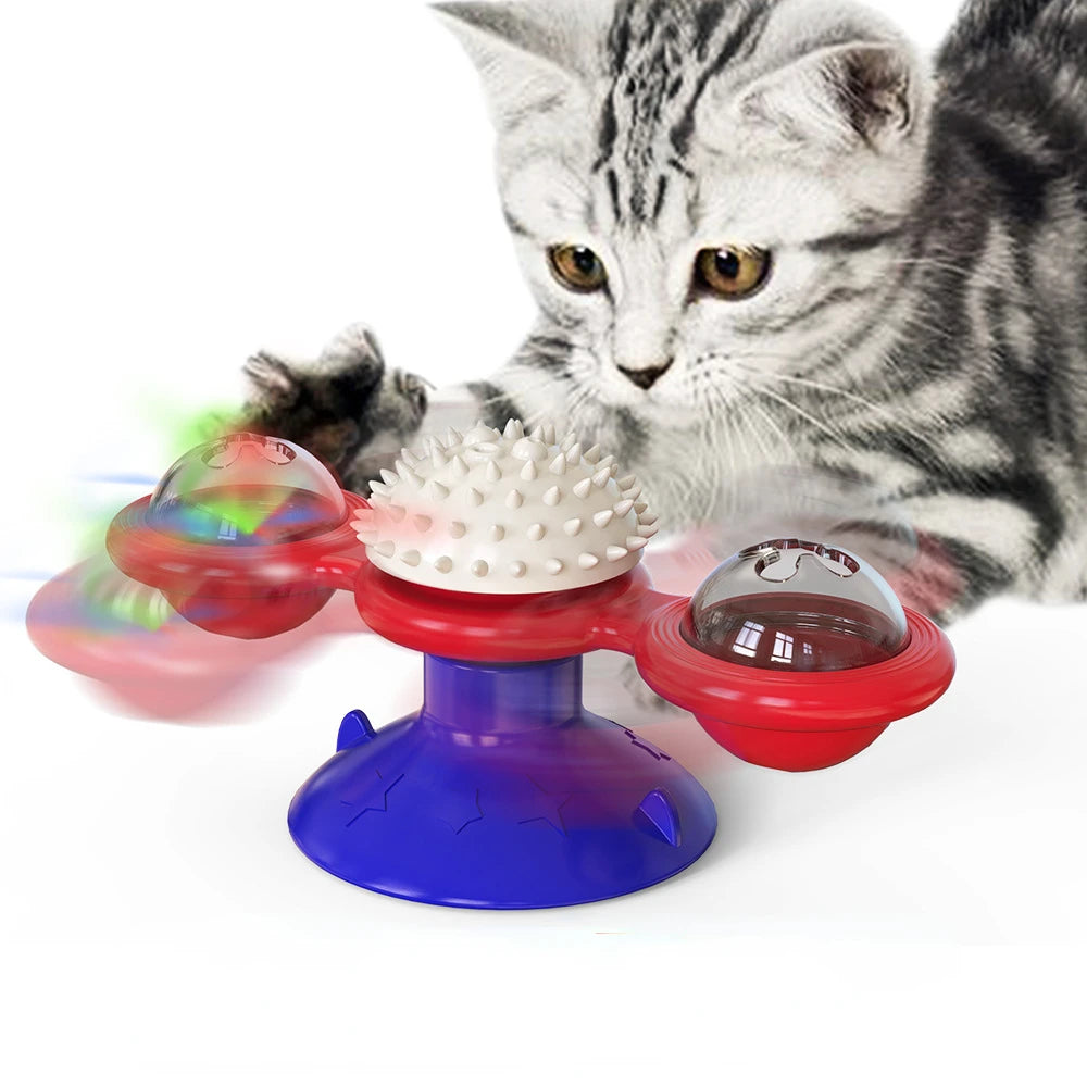 Windmill Cat Toy Interactive Pet Toys