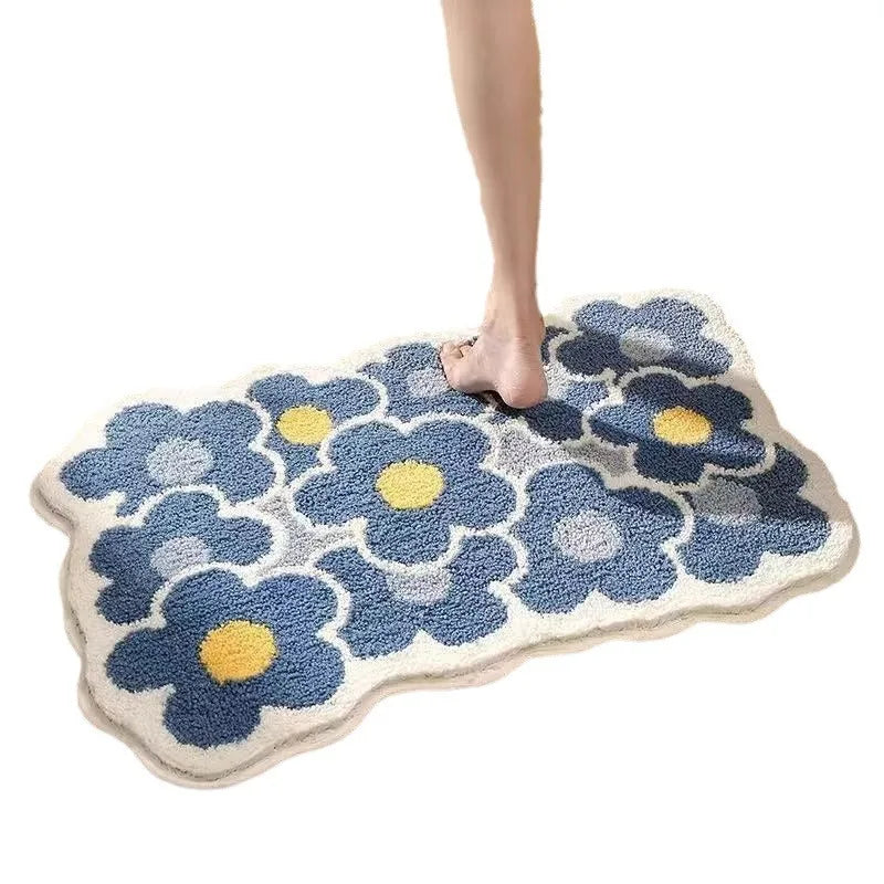 1pc 40*60cm Cute Flower Bathroom Rug