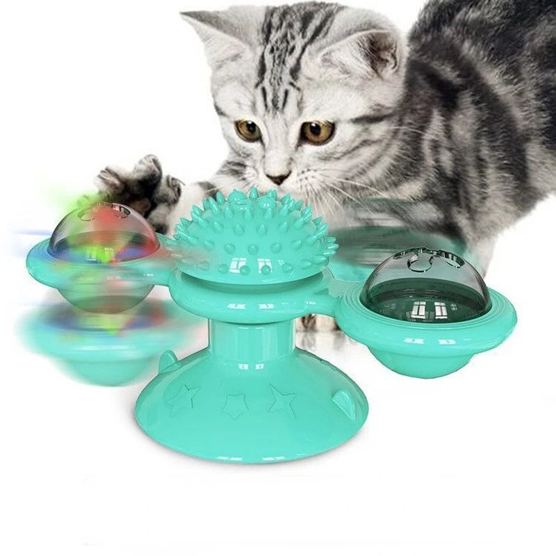 Windmill Cat Toy Interactive Pet Toys