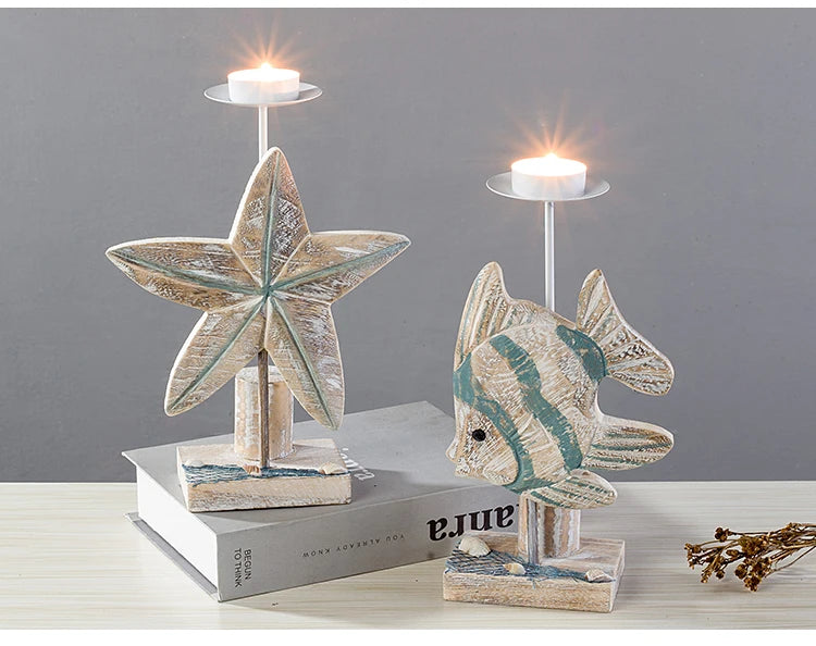 Mediterranean Style Fish-shaped Candlestick