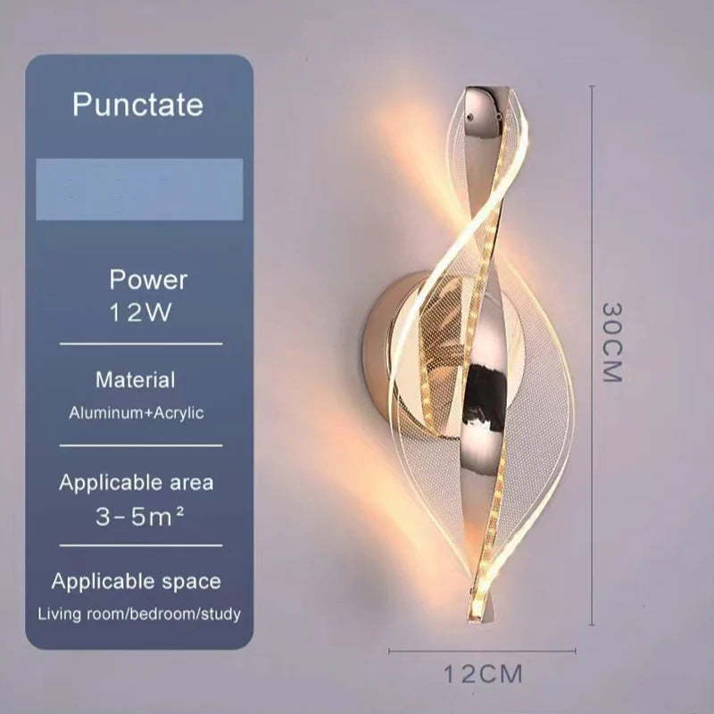 Nordic acrylic LED wall lamp indoor lighting home