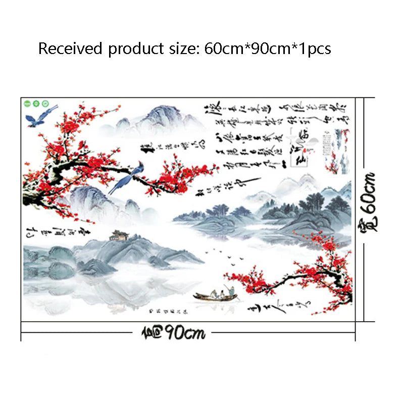 Chinese Style Wall Decor Flower Home Decor`