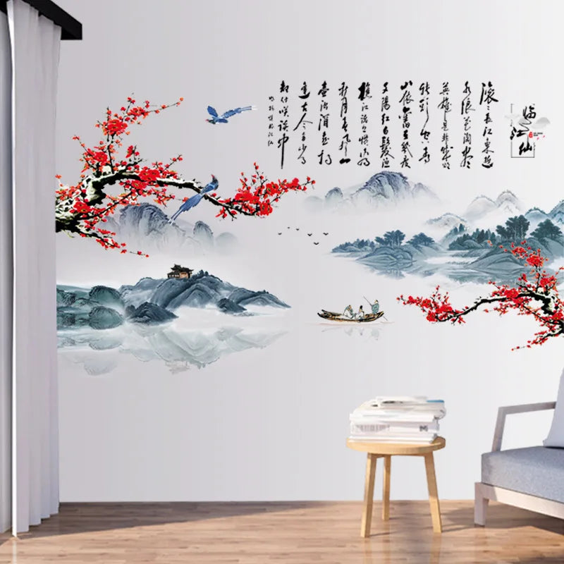 Chinese Style Wall Decor Flower Home Decor`