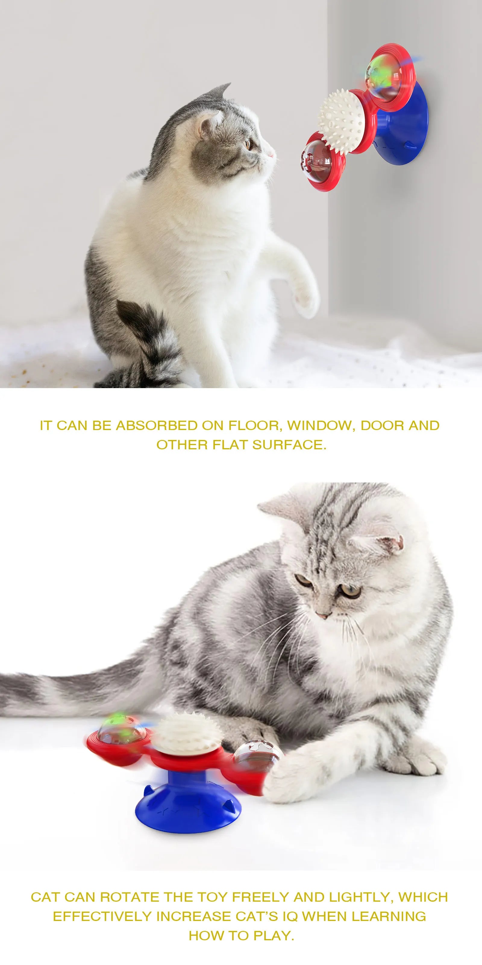 Windmill Cat Toy Interactive Pet Toys