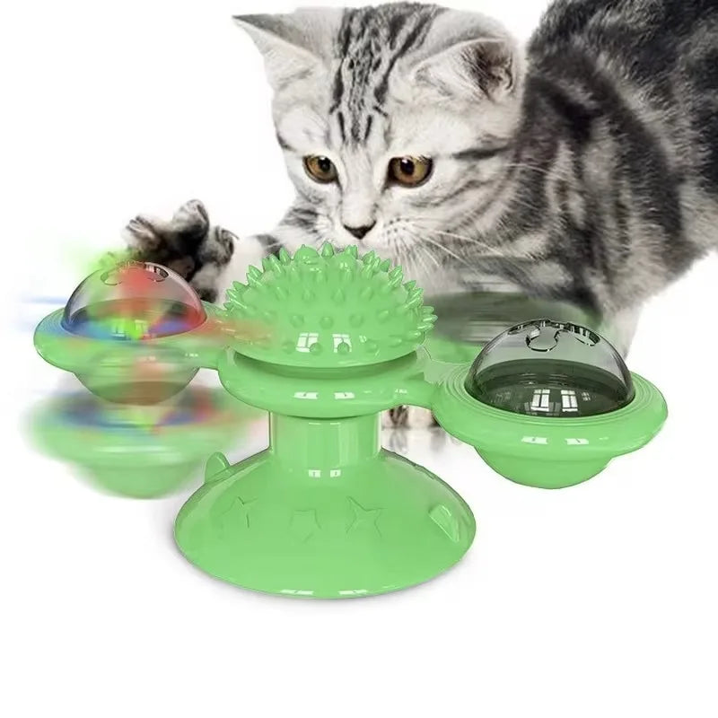 Windmill Cat Toy Interactive Pet Toys