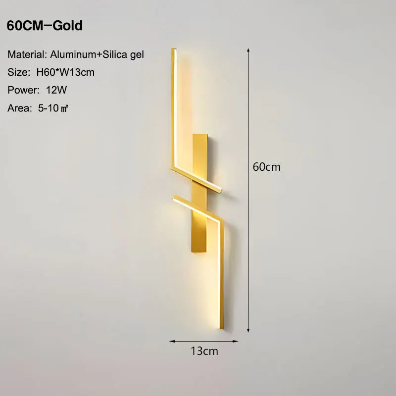 Long Strip LED Wall Lamps for Bedroom