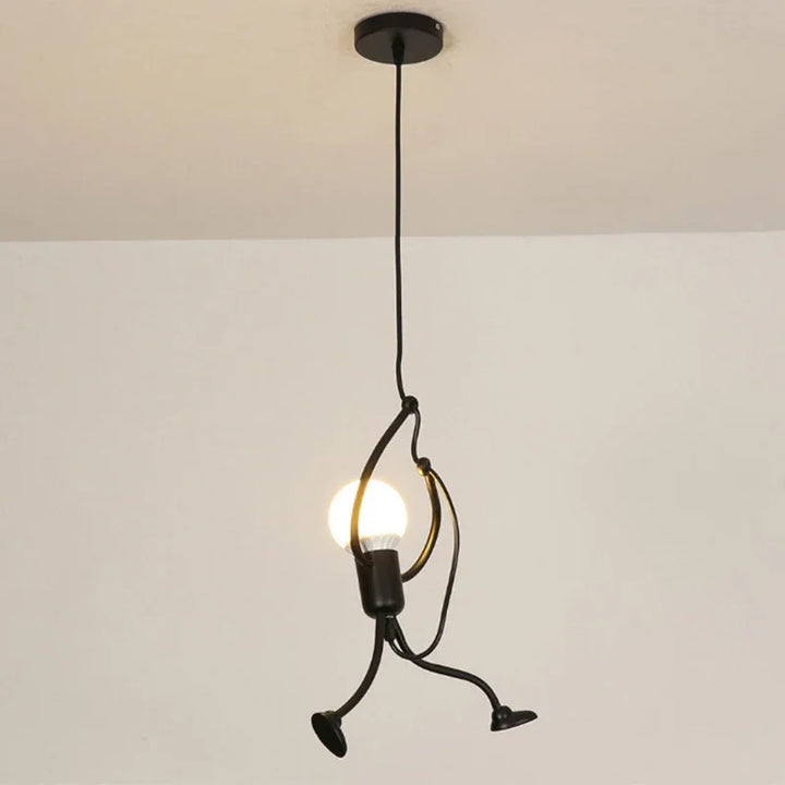 Vintage Iron Little Man Modern Arts Chandelier LED