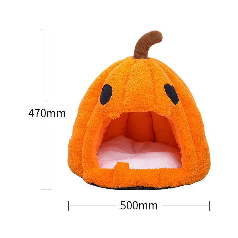 Cute Pumpkin Cat Bed for Indoor Cats Cat House