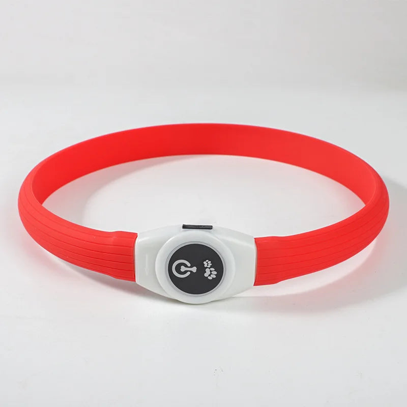 New Led Luminous Dog Collar PVC Waterproof
