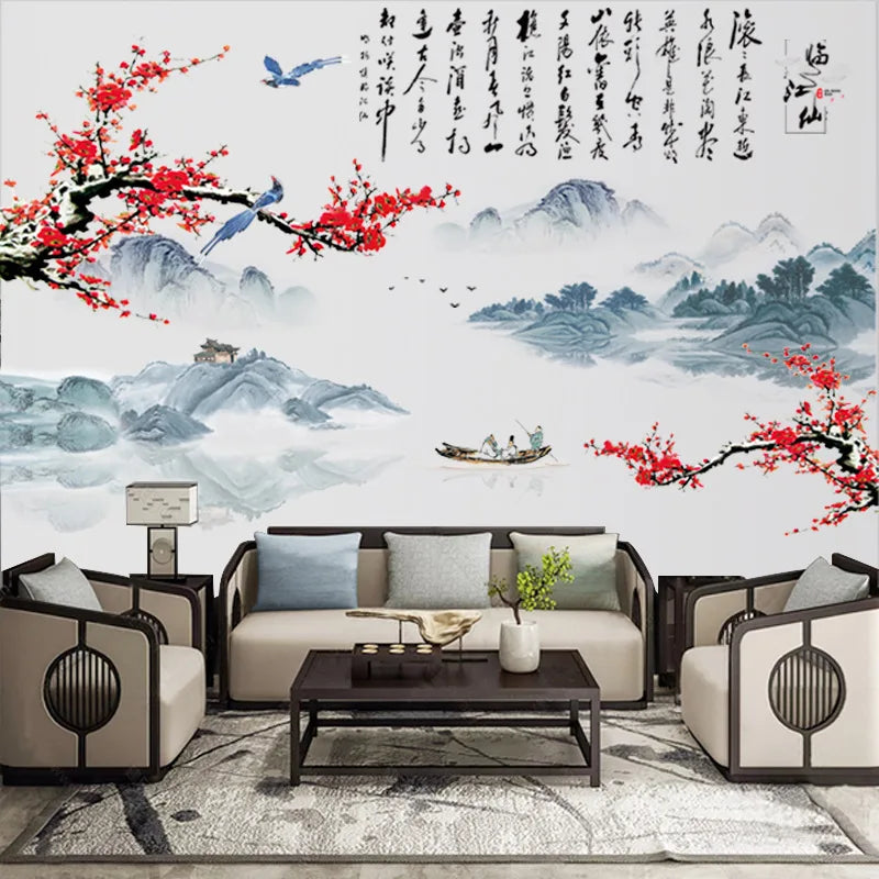 Chinese Style Wall Decor Flower Home Decor`