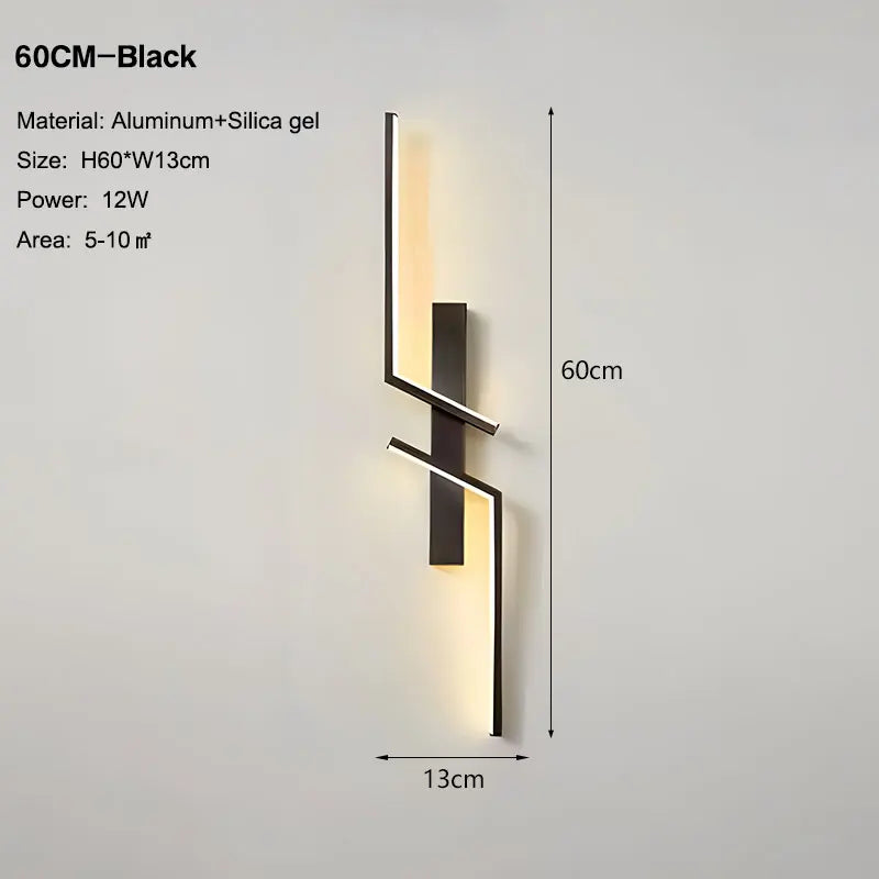 Long Strip LED Wall Lamps for Bedroom