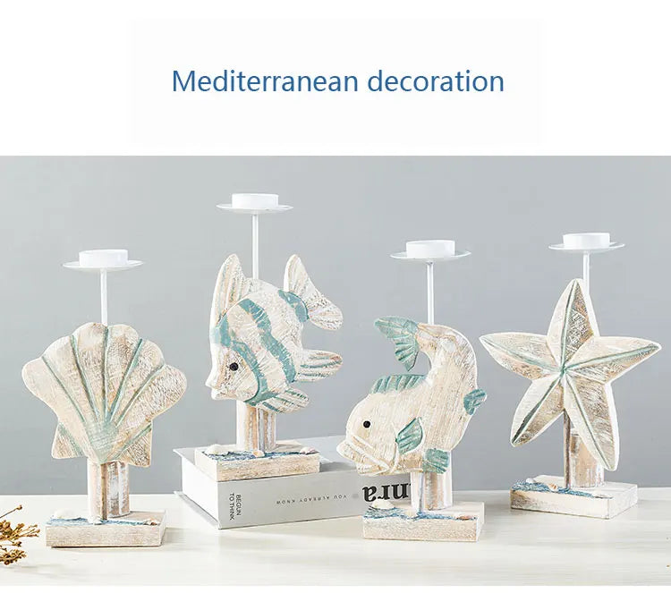Mediterranean Style Fish-shaped Candlestick